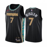 Nike Memphis Grizzlies #7 Justise Winslow Black NBA Swingman 2020-21 City Edition Jersey