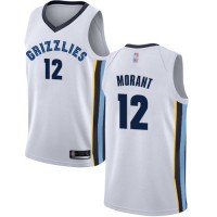 Nike Memphis Grizzlies #12 Ja Morant White NBA Swingman Association Edition Jersey