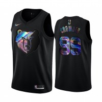Nike Memphis Grizzlies #99 Jae Crowder Men's Iridescent Holographic Collection NBA Jersey - Black