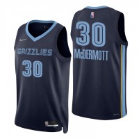 Nike Memphis Grizzlies #30 Sean Mcdermott Navy Men's 2021-22 NBA 75th Anniversary Diamond Swingman Jersey - Icon Edition