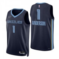 Nike Memphis Grizzlies #1 Kyle Anderson Navy Men's 2021-22 NBA 75th Anniversary Diamond Swingman Jersey - Icon Edition