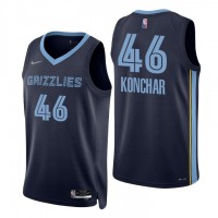 Nike Memphis Grizzlies #46 John Konchar Navy Men's 2021-22 NBA 75th Anniversary Diamond Swingman Jersey - Icon Edition