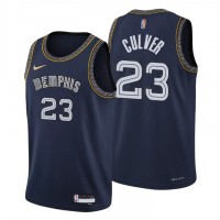 Memphis Memphis Grizzlies #23 Jarrett Culver Men's Nike Navy 2021/22 Swingman NBA Jersey - City Edition