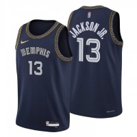 Memphis Memphis Grizzlies #13 Jaren Jackson Jr. Men's Nike Navy 2021/22 Swingman NBA Jersey - City Edition