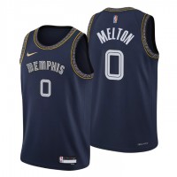 Memphis Memphis Grizzlies #0 De Anthony Melton Men's Nike Navy 2021/22 Swingman NBA Jersey - City Edition