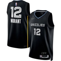 Nike Memphis Grizzlies #12 Ja Morant Men's Black Select Series Rookie of the Year - Swingman Jersey