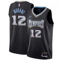 Memphis Memphis Grizzlies #12 Ja Morant Unisex Nike Black 2022-23 Swingman Jersey - City Edition
