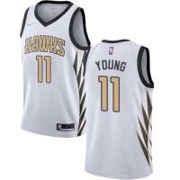 Nike Atlanta Hawks #11 Trae Young White NBA Swingman City Edition 2018/19 Jersey