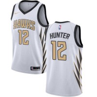 Nike Atlanta Hawks #12 De'Andre Hunter White NBA Swingman City Edition 2018/19 Jersey