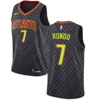 Nike Atlanta Hawks #7 Rajon Rondo Black NBA Swingman Icon Edition Jersey