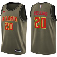 Nike Atlanta Hawks #20 John Collins Green NBA Swingman Salute to Service Jersey