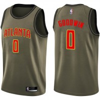 Nike Atlanta Hawks #0 Brandon Goodwin Green NBA Swingman Salute to Service Jersey