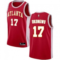 Nike Atlanta Hawks #17 Onyeka Okongwu Red NBA Swingman Statement Edition Jersey