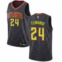 Nike Atlanta Hawks #24 Bruno Fernando Black NBA Swingman Icon Edition Jersey