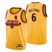 Atlanta Atlanta Hawks #6 Lou Williams Men's Nike Gold 2021/22 Swingman NBA Jersey - City Edition