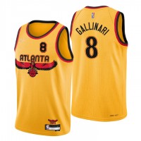 Atlanta Atlanta Hawks #8 Danilo Gallinari Men's Nike Gold 2021/22 Swingman NBA Jersey - City Edition