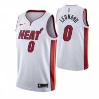 Nike Miami Heat #0 Meyers Leonard Men's Association Edition White NBA Jersey