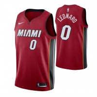 Nike Miami Heat #0 Meyers Leonard Men's Statement Edition Red NBA Jersey