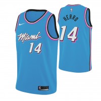 Nike Miami Heat #14 Tyler Herro 2019-20 Men's Blue Miami City Edition NBA Jersey