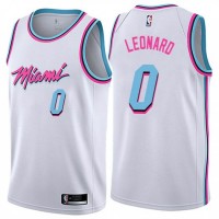 Nike Miami Heat #0 Meyers Leonard White NBA Swingman City Edition Jersey