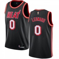 Nike Miami Heat #0 Meyers Leonard Black NBA Swingman Hardwood Classics Jersey