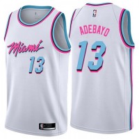Nike Miami Heat #13 Bam Adebayo White NBA Swingman City Edition Jersey
