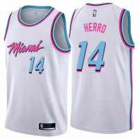Nike Miami Heat #14 Tyler Herro White NBA Swingman City Edition Jersey