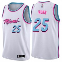 Nike Miami Heat #25 Kendrick Nunn White NBA Swingman City Edition Jersey