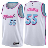 Nike Miami Heat #55 Duncan Robinson White NBA Swingman City Edition Jersey