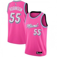 Nike Miami Heat #55 Duncan Robinson Pink NBA Swingman Earned Edition Jersey