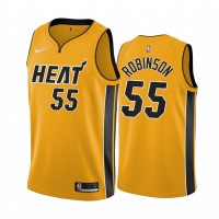 Miami Miami Heat #55 Duncan Robinson Yellow NBA Swingman 2020-21 Earned Edition Jersey