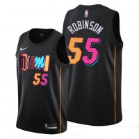 Miami Miami Heat #55 Duncan Robinson Men's 2021-22 City Edition Black NBA Jersey