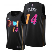 Miami Miami Heat #14 Tyler Herro Men's 2021-22 City Edition Black NBA Jersey