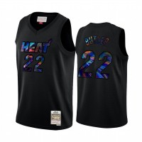 Miami Miami Heat #22 Jimmy Butler Men's Iridescent HWC Limited NBA Jersey - Black