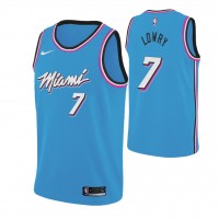 Nike Miami Heat #7 Kyle Lowry 2019-20 Men's Blue Miami City Edition NBA Jersey