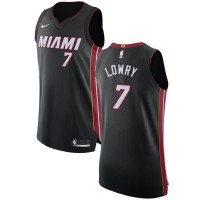 Nike Miami Heat #7 Kyle Lowry Black NBA Authentic Icon Edition Jersey