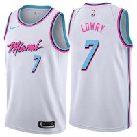 Nike Miami Heat #7 Kyle Lowry White NBA Swingman City Edition Jersey