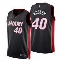 Nike Miami Heat #40 Udonis Haslem Black Men's 2021-22 NBA 75th Anniversary Diamond Swingman Jersey - Icon Edition