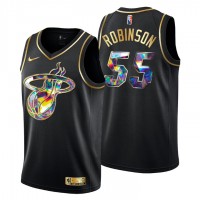 Miami Miami Heat #55 Duncan Robinson Men's Golden Edition Diamond Logo 2021/22 Swingman Jersey - Black