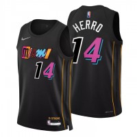 Miami Miami Heat #14 Tyler Herro Men's Nike Black 2021/22 Swingman NBA Jersey - City Edition