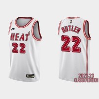 Miami Miami Heat #22 Jimmy Butler White Men's Nike NBA 2022-23 Classic Edition Jersey