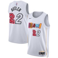 Miami Miami Heat #22 Jimmy Butler Unisex Nike White 2022-23 Swingman Jersey - City Edition