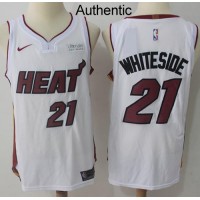 Nike Miami Heat #21 Hassan Whiteside White NBA Authentic Association Edition Jersey