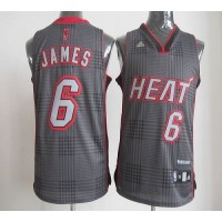 Miami Heat #6 LeBron James Black Rhythm Fashion Stitched NBA Jersey