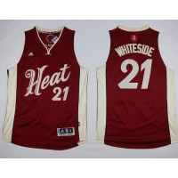 Miami Heat #21 Hassan Whiteside Red 2015-2016 Christmas Day Stitched NBA Jersey