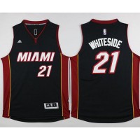 Miami Heat #21 Hassan Whiteside Black Stitched NBA Jersey