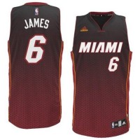 Miami Heat #6 LeBron James Black Resonate Fashion Swingman Stitched NBA Jersey