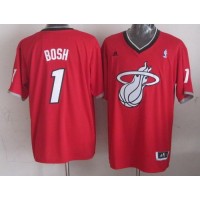 Miami Heat #1 Chris Bosh Red 2013 Christmas Day Swingman Stitched NBA Jersey