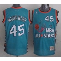 Mitchell And Ness Miami Heat #45 Alonzo Mourning Light Blue 1996 All-Star Stitched NBA Jersey