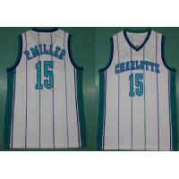 Mitchell And Ness Charlotte Hornets #15 Percy Miller White Throwback Stitched NBA Jersey
